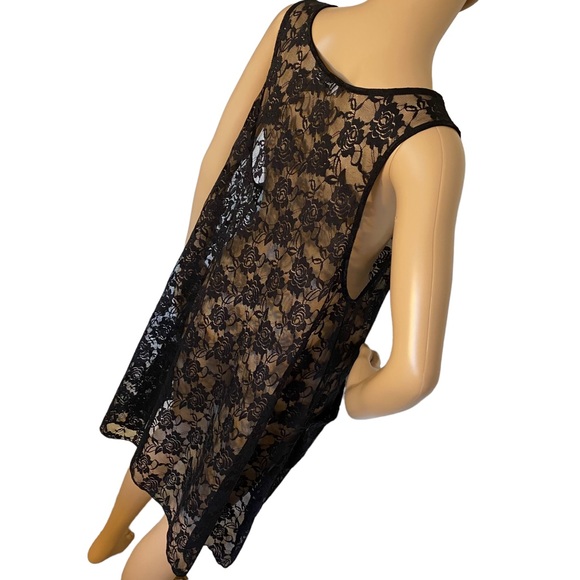 ROCK CANDY  | FLORAL LACE BURNOUT DRESS / TOP ONE SIZE - Picture 5 of 14